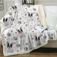 thumbnail image 1 of French Bulldog Sherpa Fleece Blanket for Couch Sofa Super Soft Cute Puppy Plush Throw Blanket for Kids Dog Lovers, Throw(50"x60"), 1 of 6