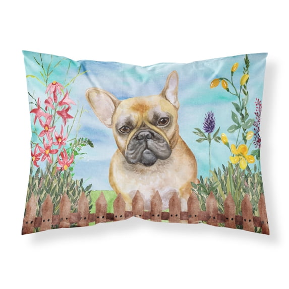 French Bulldog Spring Fabric Standard Pillowcase