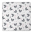 thumbnail image 1 of French Bulldog Square Fitted Tablecloth with Elastic Edge,Square Table Cover,Washable Elastic Table Cover for Home Kitchen Party Decor 36"x36", 1 of 6