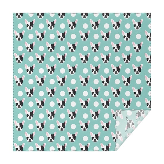 French Bulldog Square Tablecloth,Waterproof Square Table Cover,Wipeable Spillproof Washable Table Cover for Home Kitchen Party Decor 52"x52"(132x132cm)