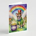 thumbnail image 1 of French Bulldog St Patrick's Day Greeting Cards Pack of 8 7 in x 5 in, 1 of 24