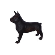 Nifao French Bulldog Standing Made of Bronze Statue, Home Decor Sculpture, 9"L x 20"W x 18"H