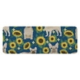thumbnail image 1 of French Bulldog Sunflowers Floral Kitchen Rug Mat,Kitchen Runner Rugs Non Skid Washable,Decorative Kitchen Floor Mats for Kitchen,Sink,Laundry,17"x47.2", 1 of 7