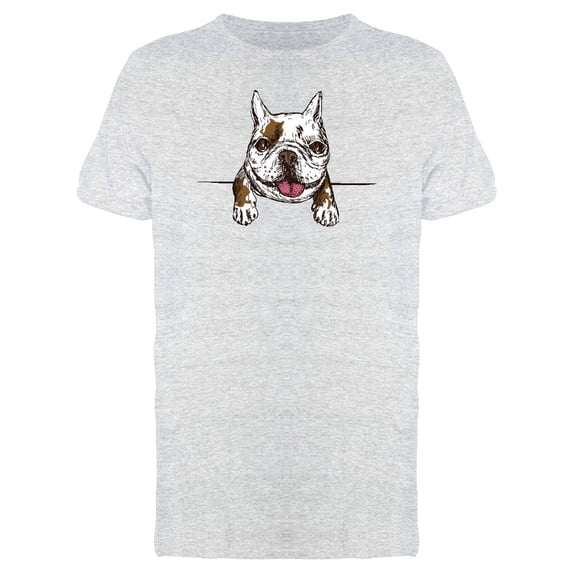French Bulldog Tongue Out T-Shirt Men -Image by Shutterstock, Male Small