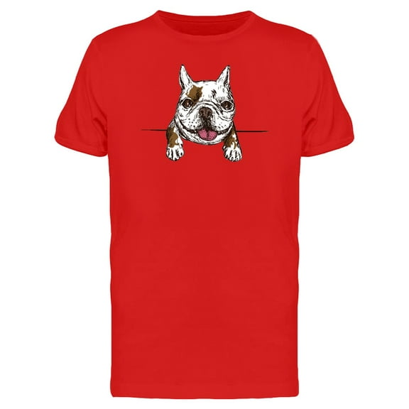 French Bulldog Tongue Out T-Shirt Men -Image by Shutterstock, Male x-Large