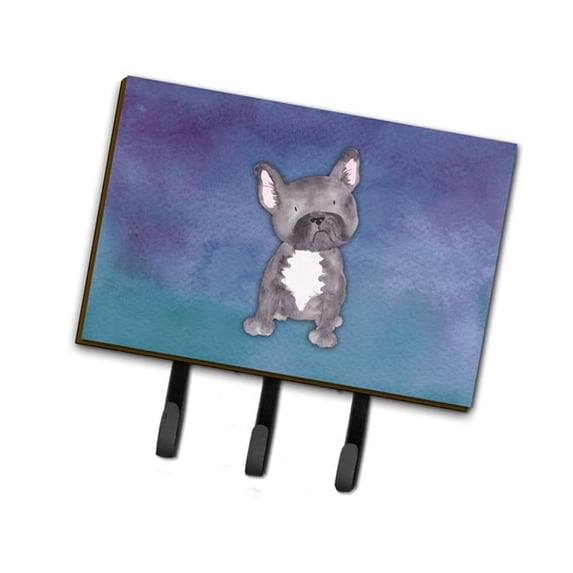 French Bulldog Watercolor Leash or Key Holder