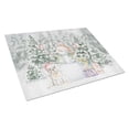 thumbnail image 1 of French Bulldog White with Christmas Presents Glass Cutting Board Large 12 in x 15 in, 1 of 3