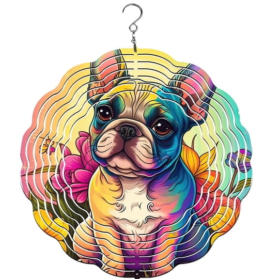 French Bulldog Wind Spinner
