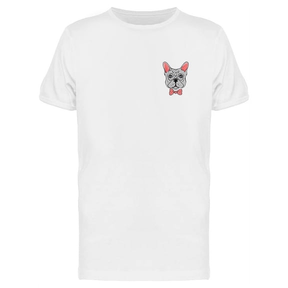 French Bulldog With Bow Tie T-Shirt Men -Image by Shutterstock, Male Large