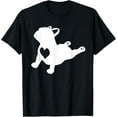 thumbnail image 1 of French Bulldog Yoga Pose Love Heart Frenchie T-Shirt, 1 of 4