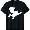thumbnail image 1 of French Bulldog Yoga Pose Love Heart Frenchie Workout Gift T-Shirt, 1 of 4