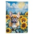 thumbnail image 1 of French Bulldog in Sunflowers Garden Flag 11.25 in x 15.5 in, 1 of 5