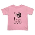 thumbnail image 1 of French Bulldog with Sunglasses Boys Short Sleeve Cute Toddler T Shirts for Boys Girls (Pink, Youth XL), 1 of 5