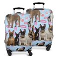 thumbnail image 1 of French Bulldogs Luggage Cover Fashion Suitcase Cover Baggage Covers Fit 25-28 Inch Luggage (Go Travel), 1 of 5