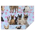 thumbnail image 1 of French Bulldogs Rectangle Tablecloth 60"x84",Waterproof Polyester Rectangle Table Cloth, Wipeable Spillproof Polyester Tablecloth for Dining, Camping, Indoor and Outdoor, 1 of 5