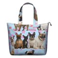thumbnail image 1 of French Bulldogs Travel Tote Bags for Women Carry On,Large Weekender Bags for Women Travel,Multi Functional Duffle Bag for Work,Shopping,Sports, 1 of 5