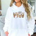 thumbnail image 1 of French Bulldogs and Coffee Hoodie Sweatshirt, 1 of 7