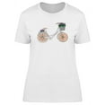 thumbnail image 1 of French Bycicle For Girls T-Shirt Women -Image by Shutterstock, Female Medium, 1 of 2