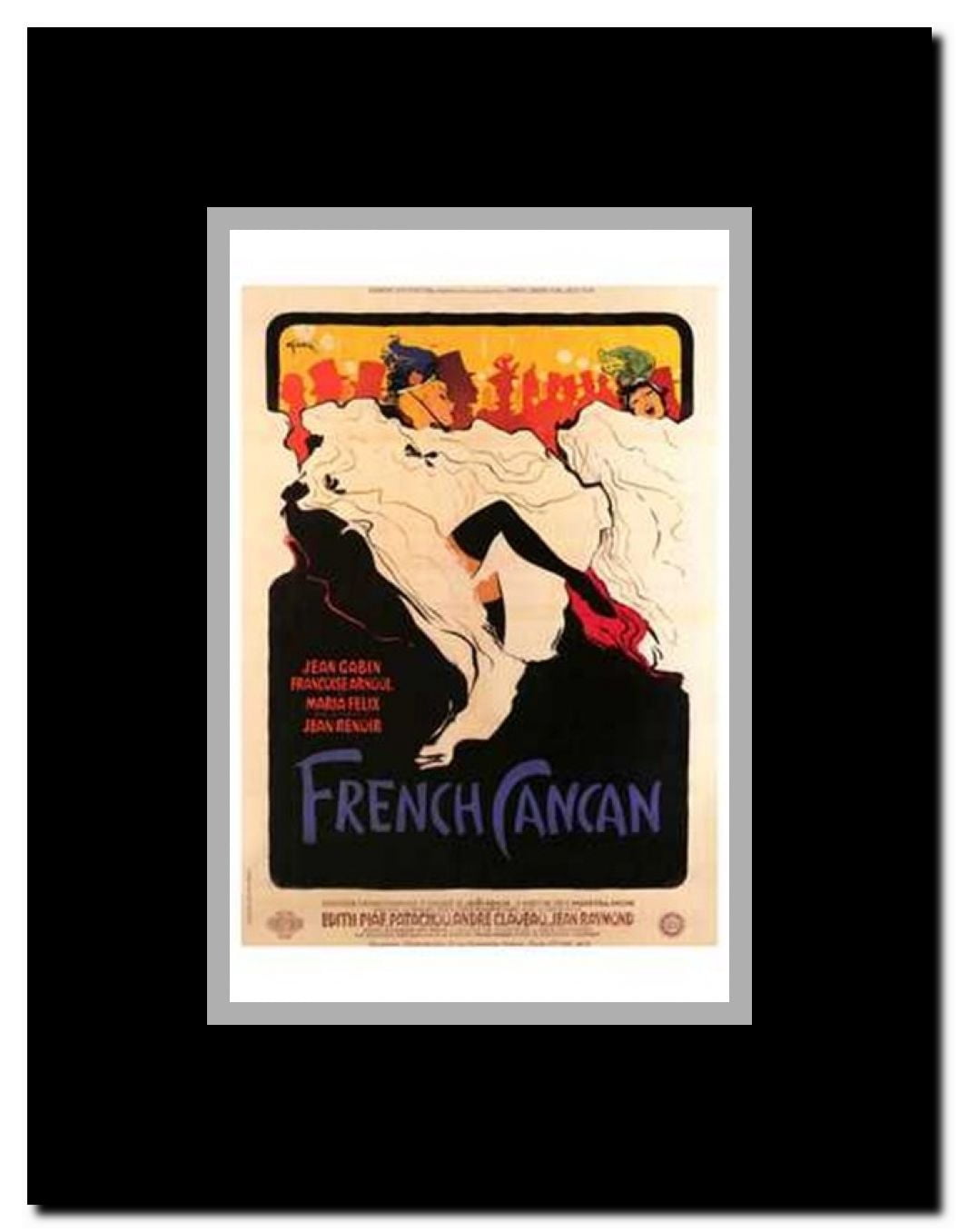 French Can Can Framed Movie Poster