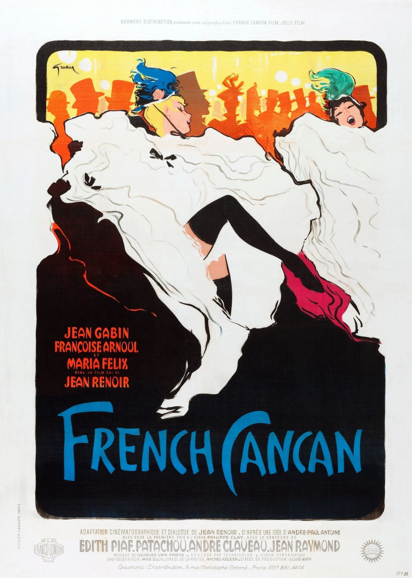 French Cancan Canvas Art - (11 x 17)