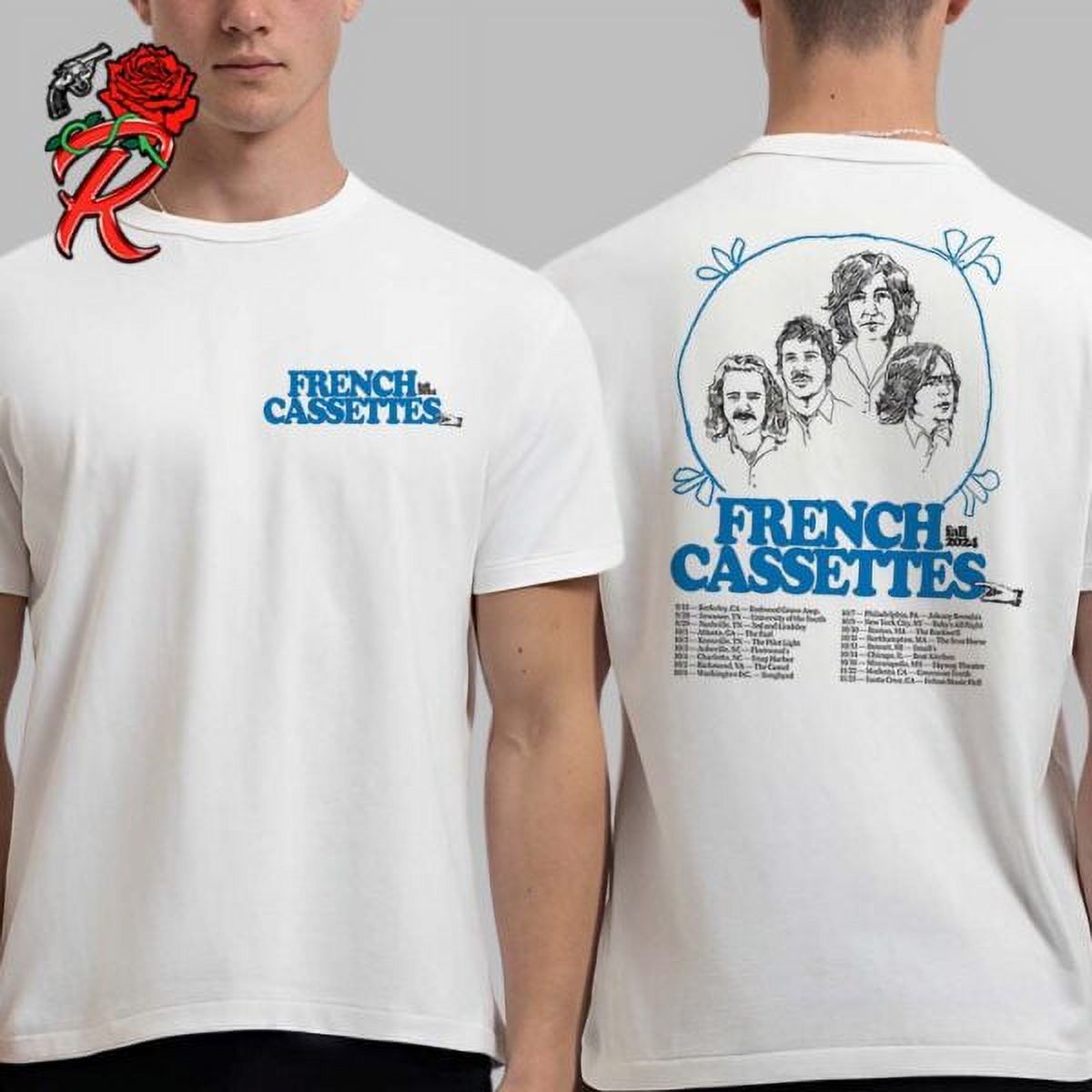 French Cassettes Fall 2024 Tour Dates List North American Unisex T