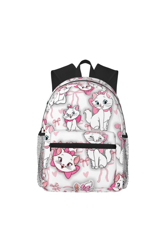 French Cat Aesthetic Travel Bag, Unisex Rucksack and Computer Backpack for Men Women