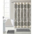thumbnail image 1 of French Chateau Gray Paisley Chic Premium Fabric Shower/Bath Curtain - 70 in. W x 72 in. L (Standard Size), 1 of 2