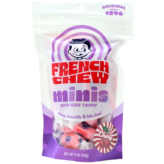 French Chew Minis Cherry Bite-Size Taffy 5 oz