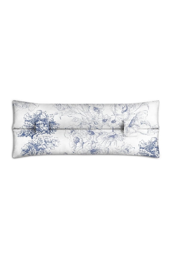 French Classic Toile de Jouy Seatbelt Pillow for Post-Surgery Comfort - Soft Mastectomy & Heart Surgery Recovery Cushion with Secure Straps, Pressure Relief Pad for Women, Vintage Pastoral Design