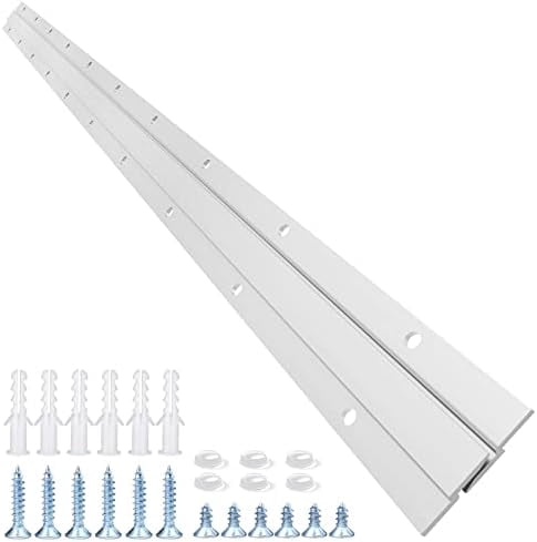 2-Pair Aluminum Z Hangers – Interlocking Wall Mount Brackets For Mirrors, Pictures, Shelves & Frames