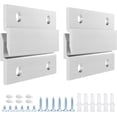 thumbnail image 1 of French Cleat Picture Hanger, Aluminum Z Hanger Interlocking Wall Mounting Bracket Hardware Kit Z Clips for Hanging Wall Painting, Mirrors, Panels, Artwork, Cabinet, Whiteboard (2inch-6Pairs), 1 of 3