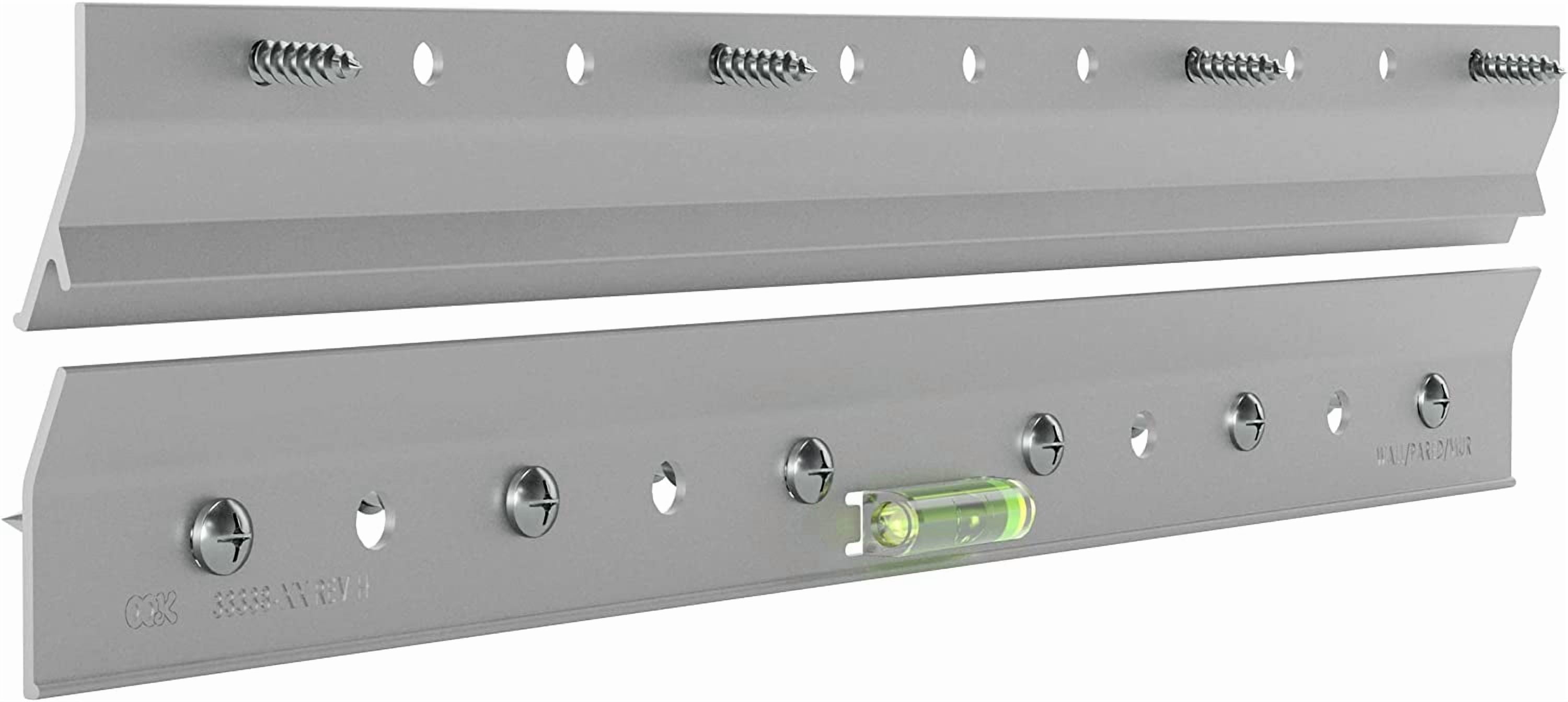 French Cleat, Picture and Mirror Hanger with Hardware, 100lb, Aluminum, 533208