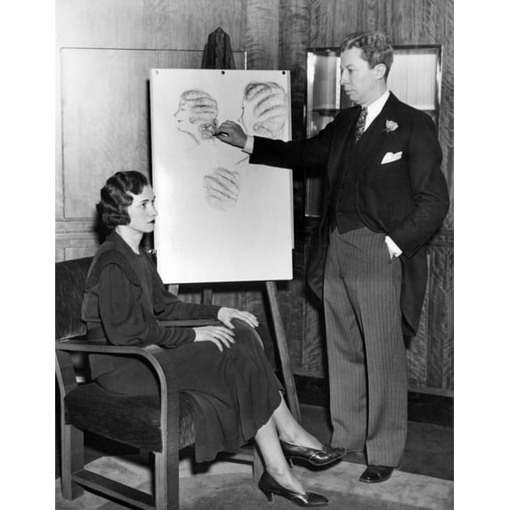 French Coiffure Stylist History (18 x 24)