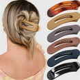 thumbnail image 1 of French Concord Flat Hair Clips - 6PCS Curved Hair Claw No Slip Hair Clips Volume Strong Hold Clip Hair Claw for Women Girls (Flat(Medium, 4")), 1 of 4