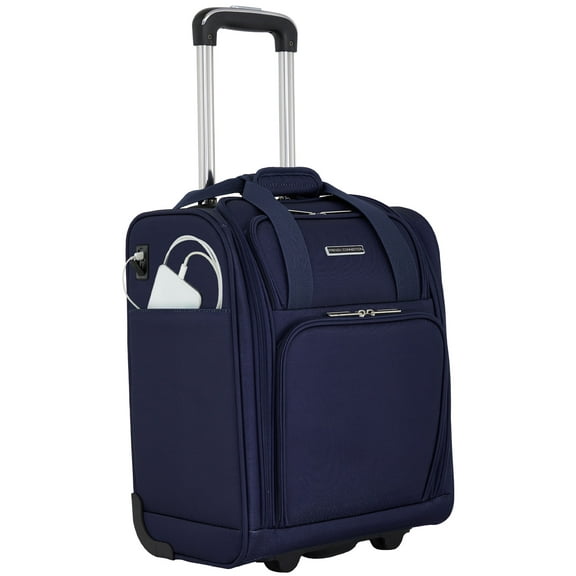 French Connection 16-inch Under Seater Lwith USB Port, Blue Depths
