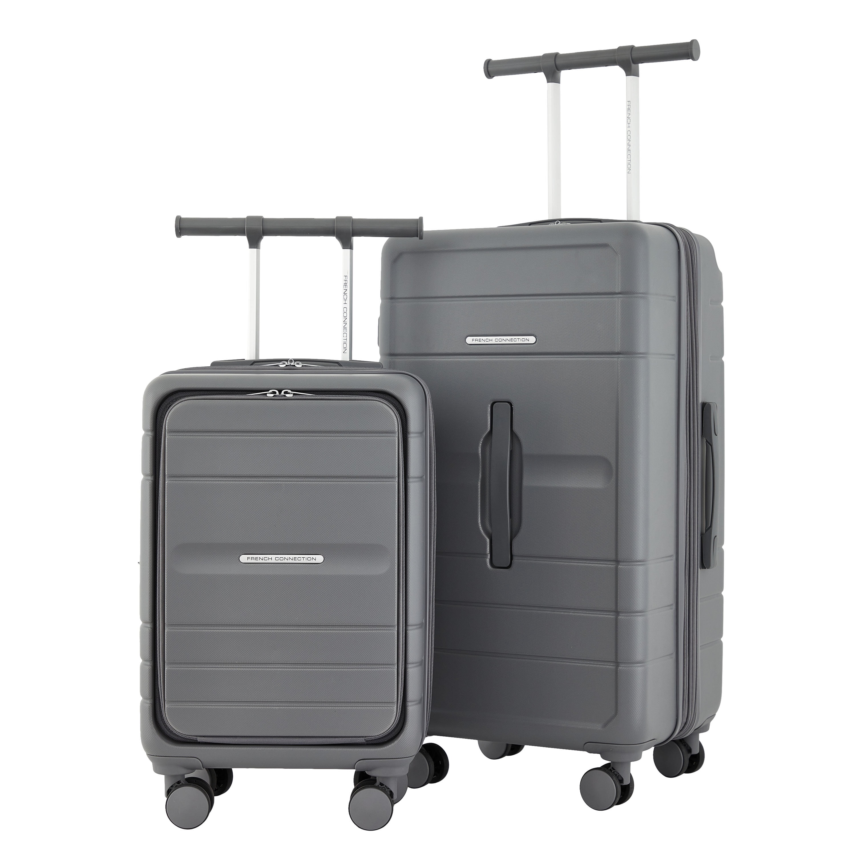 French Connection 2 pc. "Wing-On" Expandable Rolling Luggage Set, Quiet Shade
