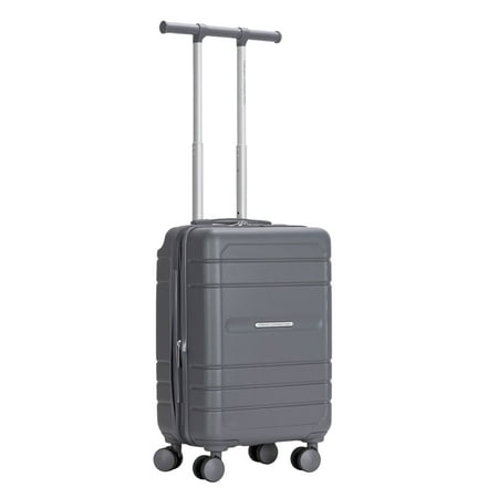French Connection 22 inch Expandable Rolling Carry-on Luggage, Quiet Shade