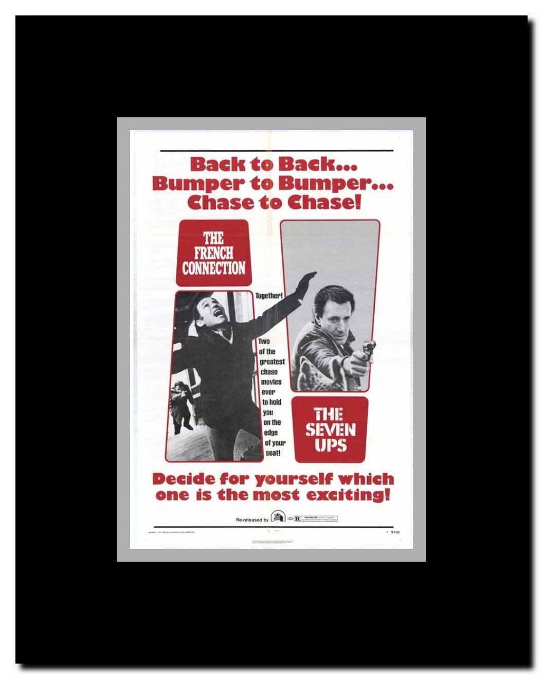 French Connection/7 Ups Framed Movie Poster