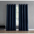 thumbnail image 1 of French Connection Ebony Room Darkening Grommet Window Curtain 2-Panel Sets, 1 of 7