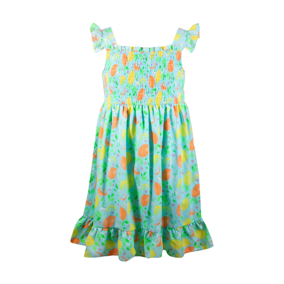 French Connection Girls Floral Smocked Sundress with Ruffle Straps for Kids (Sizes 4-16)