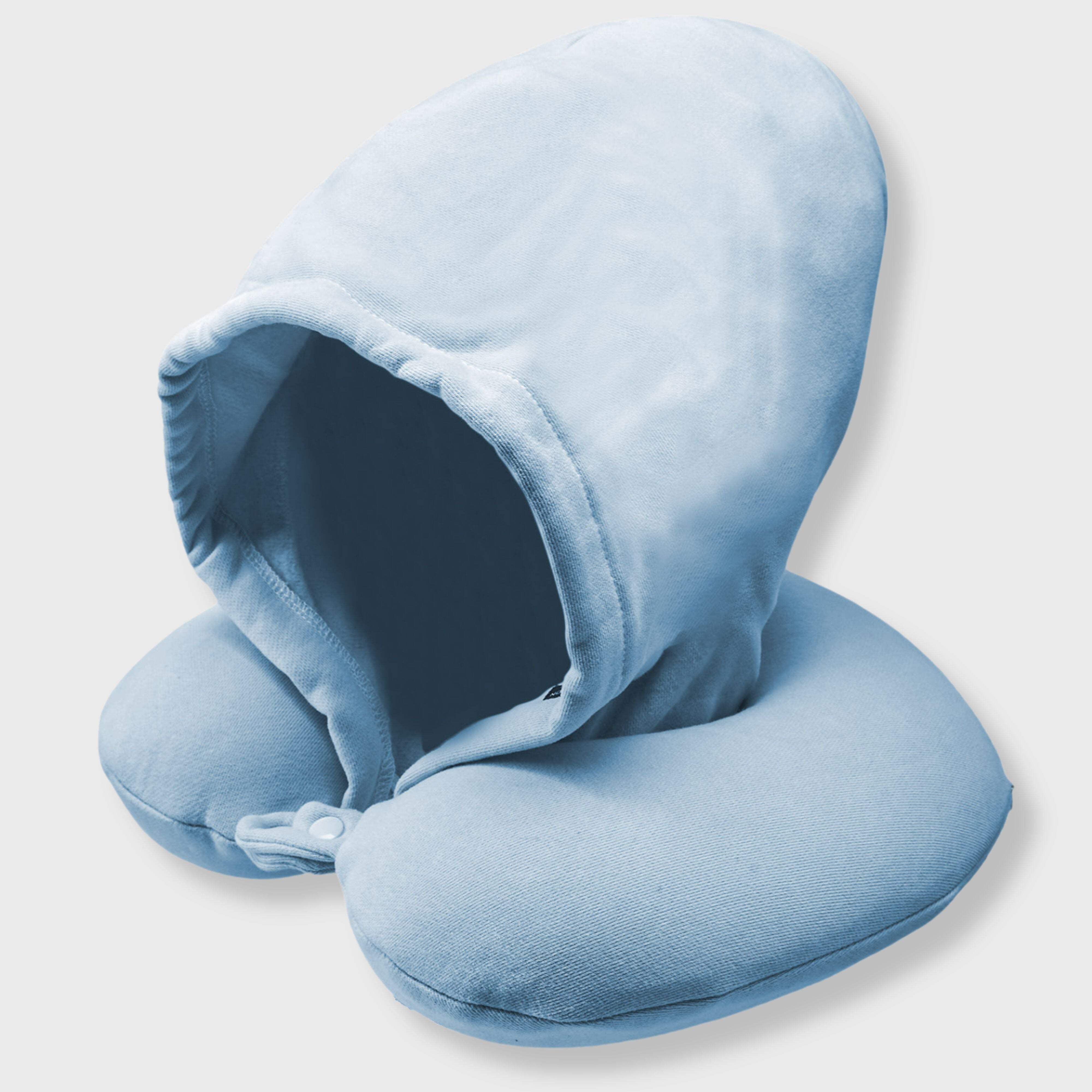 French Connection Hooded Travel Neck Pillow with Memory Foam