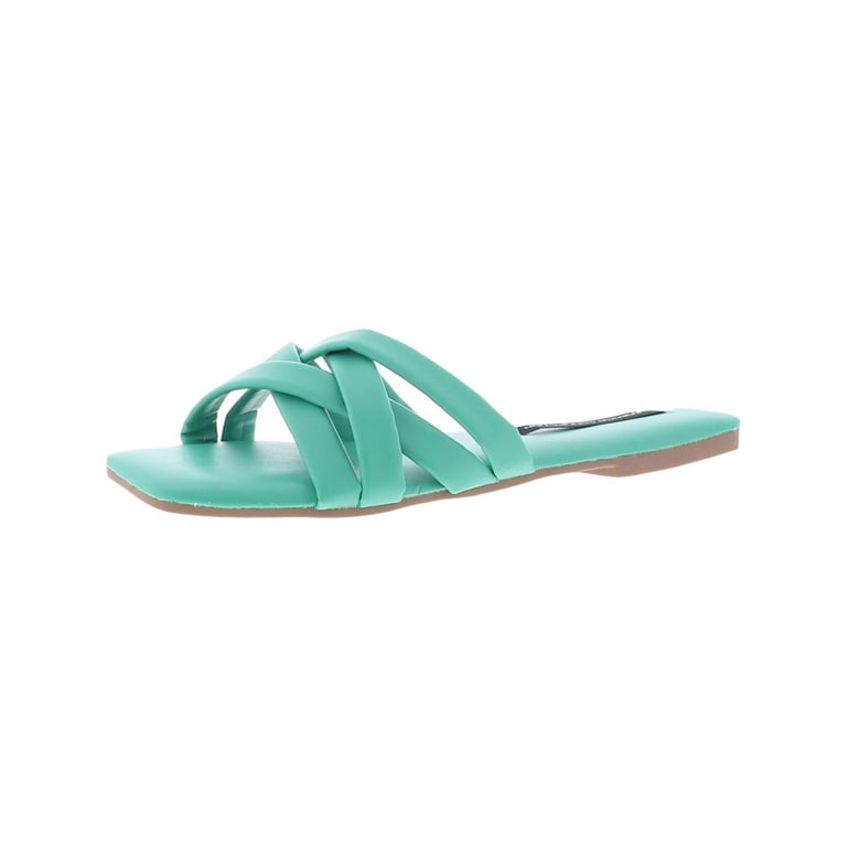 French Connection Shore Women s Faux Leather Criss Cross Strap
