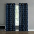 thumbnail image 1 of French Connection Somerset Embroidered Light Filtering Grommet Window Curtain 2-Panel Sets, 1 of 6