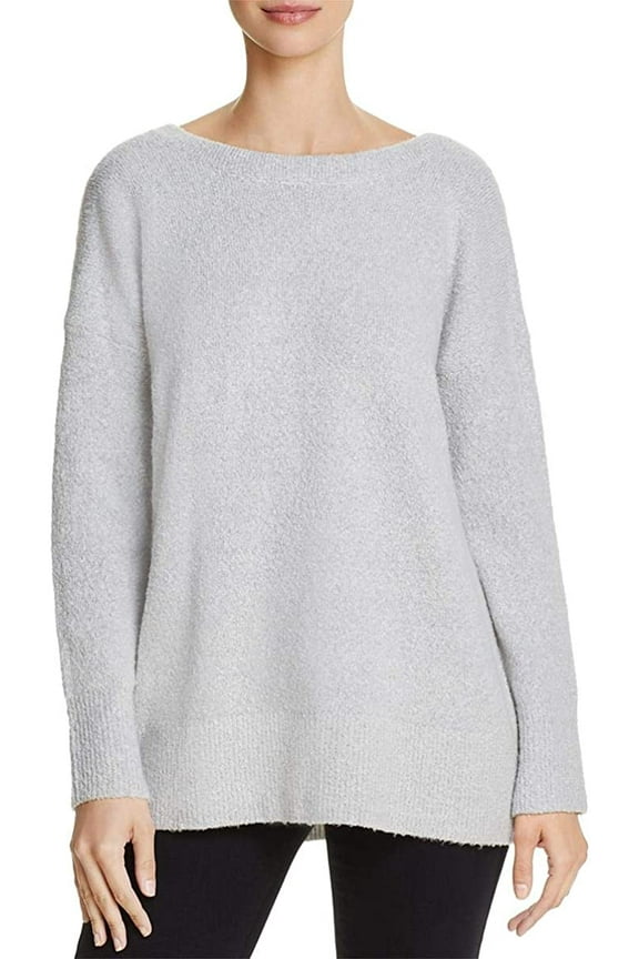 Urban Flossy Scoop-Back Sweater, Grey, Large