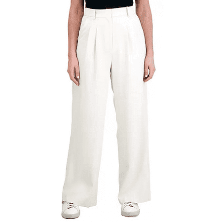 French Connection Women's Wide Leg Trouser (Cream, XL)
