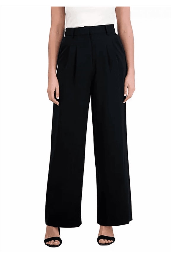 Women's Wide Leg Trouser Large Black
