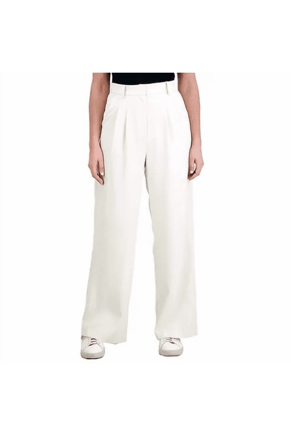 Women's Wide Leg Trouser (Tan, Large)