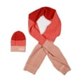 thumbnail image 1 of French Connection Womens 2PC Cold Weather Hat & Scarf Set Pink O/S, 1 of 3