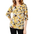 thumbnail image 1 of French Connection Womens Aventine Peasant Blouse, Yellow, X-Small, 1 of 2