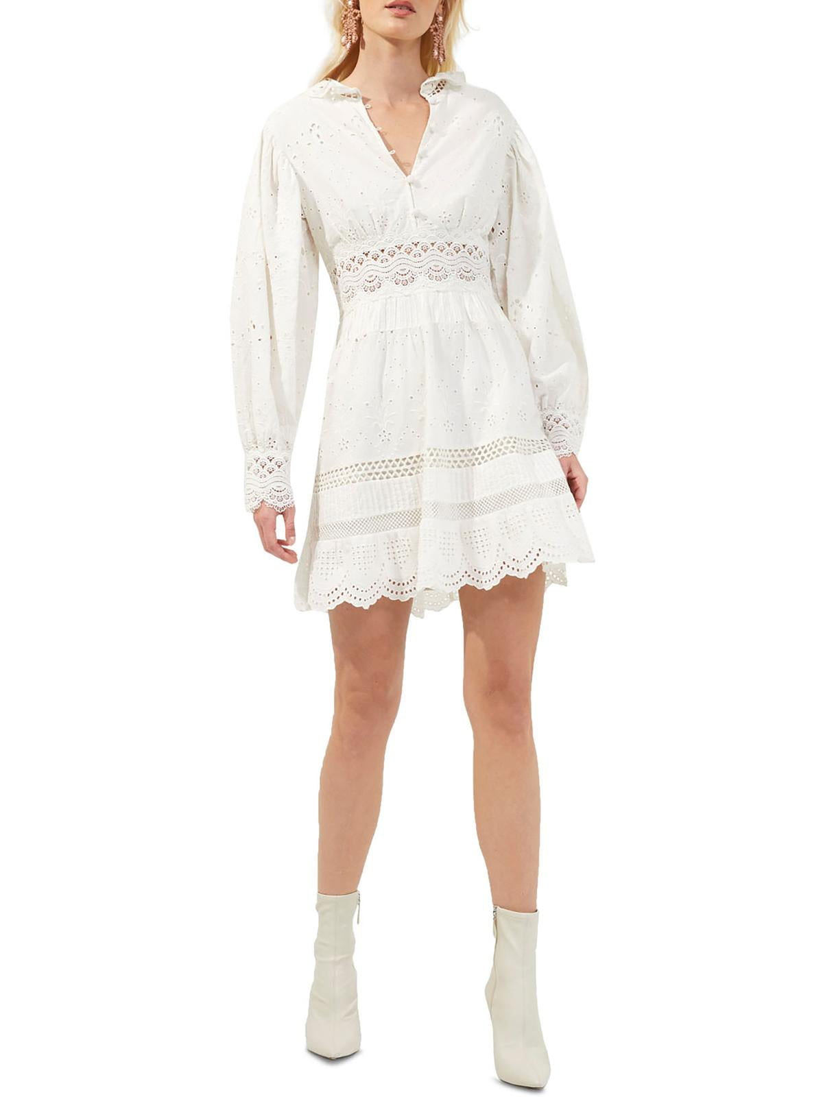 white christmas dresses Cotton Sateen Pleated Midi Dress main image 1